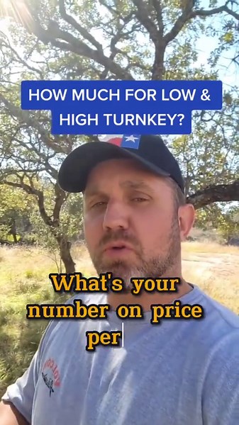 How much for low fence or high fence for ranching?