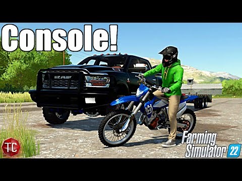 Farming Simulator 22: BUYING NEW HUSQVARNA DIRT BIKES! (Console MODS!!)
