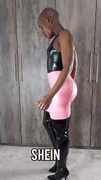 Affordable Shein Leather outfit for Curvy Girl. First haul of 2023. #shein #shein2023 #sheinhaul