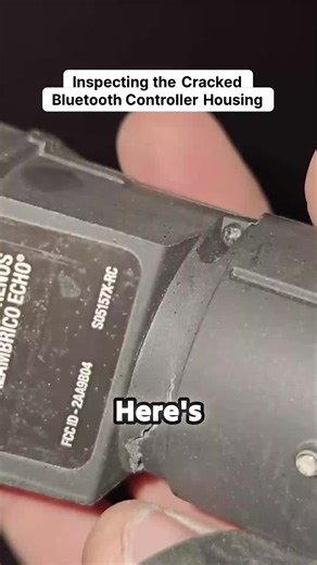 Ouch! Peering at this cracked housing on a Bluetooth trailer brake controller. 🤯 Even with visible damage, the initial setup seems straightforward—it pairs to your phone! However, the crucial detail is found in the wiring lookup: those auxiliary lines are responsible for 12-volt power, reverse lockout, *and* the trailer brakes. Seeing the black wire traced back to the power source based on the guide makes you appreciate the complexity hidden in these units. A must-see for anyone troubleshooting