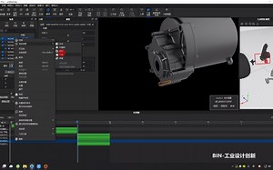 KeyShot 10轮子爆炸动画图