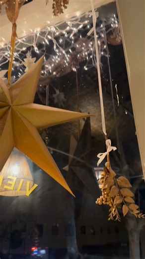 There’s snow on the ground and the windows are dressed! It’s a magical morning to start off this Christmas season at Blue Dog! | Blue Dog Bakery & Café