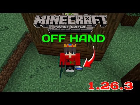 Hold items mcpe left hand (Sword, Pickaxe, Axe) Hold items in both hands#minecraft#vido#