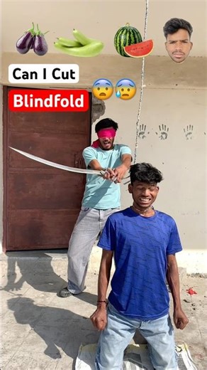 Can I Use Katana Blindfold 😰😨 | #challenge