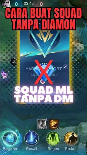 CARA MEMBUAT SQUAD GRATIS DI MOBILE LEGENDS