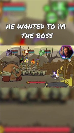 HE WANTED TO 1V1 THE BOSS ON CASTLE CRASHERS...
