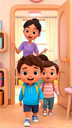 Line Up Song 🚶‍♂️ | School Routine for Toddlers (Easy & Fun) | #Shorts #Preschool #Kids