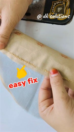 Simple trick to fix loose stitches instantly ! #tailoringtips #seweasy #sewingproblems #silaimachine #sewingmachinerepair #sewingcommunity | DK Solutions