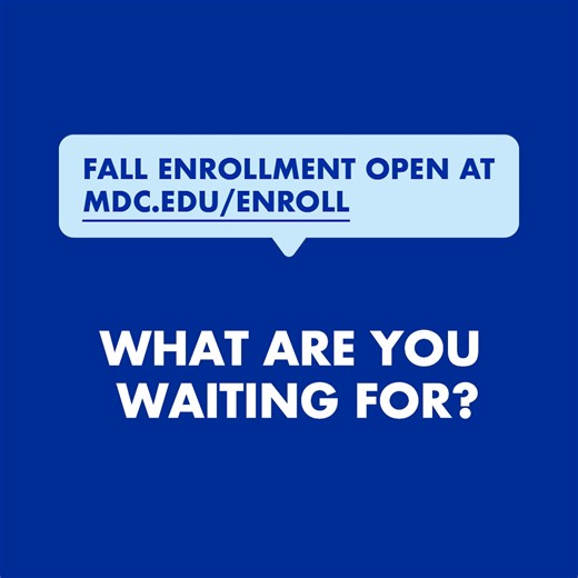 Most MDC students graduate debt-free. That’s not a typo…it’s 98%. You don’t need big money to get a degree, just a smart plan. Affordable tuition. Real opportunities. 🎓 Fall classes are filling up. Enroll now. | Miami Dade College