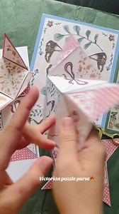 Victorian Puzzle Purse | Cottagecore Printable Love Letter Template | Vintage Stationery, Mushroom & Butterfly Art - Etsy UK