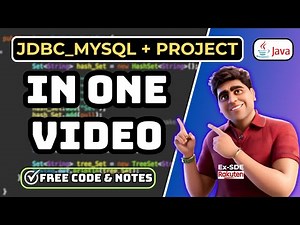 🔥 Complete JDBC-MySql Project In Just One Video: Full Simple Tutorial