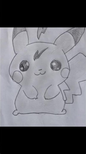 ⚡ Easy Pikachu Drawing ✏️ | Cute Pokémon Sketch ❤️