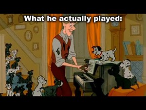 Pianos are Never Animated Correctly... (101 Dalmations)