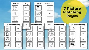 CVC Reading Worksheets Pdf | Short Stories, Sentence Match, Read, Draw | Phonics Activities. CVC Sentences. CVC Reading Stories. - Etsy