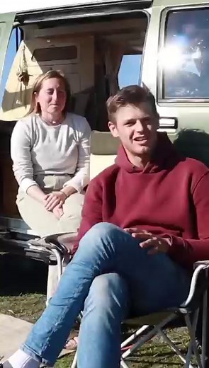 65K views · 2.5K reactions | This sweet couple has a passion for travel. When tent camping became too much of a hassle, they found a better, more efficient way to travel. Inspired by people they met traveling in vans at campsites, this college couple decided vanlife was an ideal fit to continue their travels.  ❤️ | Tiny Home Tours | Facebook