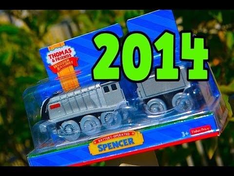 Battery Powered SPENCER Thomas Wooden Railway Toy Train Review 2014 Fisher Price Mattel
