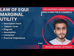 Law of Equi Marginal Utility for XI Commerce in Urdu/Hindi #education #commercestudents #karachi