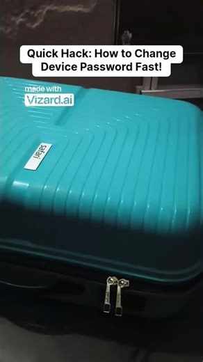 Reset your trolley bag password in seconds! Easy step-by-step travel hack