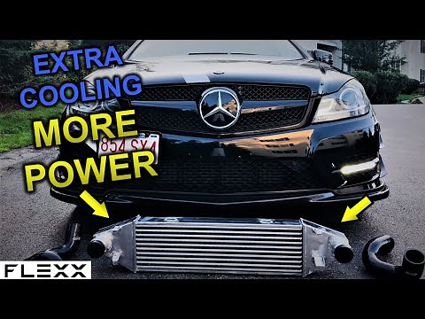 Installed an INTERCOOLER on my Mercedes C250 for more cooling!