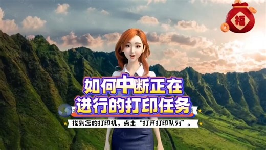 如何中断正在进行的打印任务？