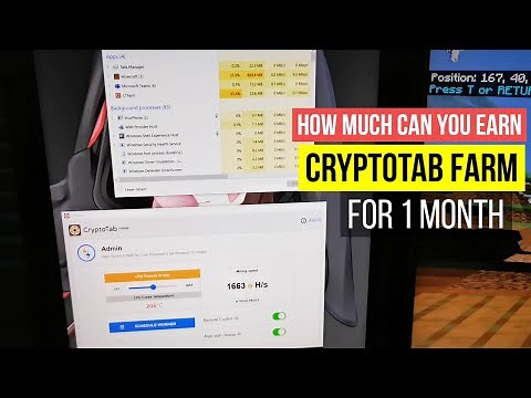 HOW MUCH CAN YOU EARN ON CRYPTOTAB FARM | CRYPTOFARM BITCOIN MINING