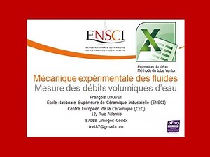 Mesure des débits d'eau - Excel - 02