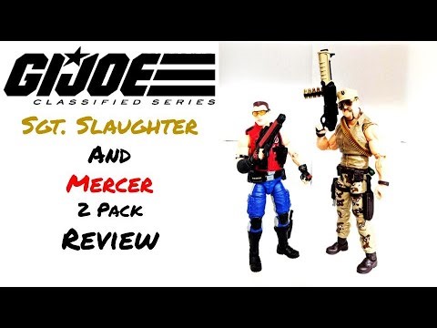 GI Joe Classified Sgt. Slaughter and Mercer Review