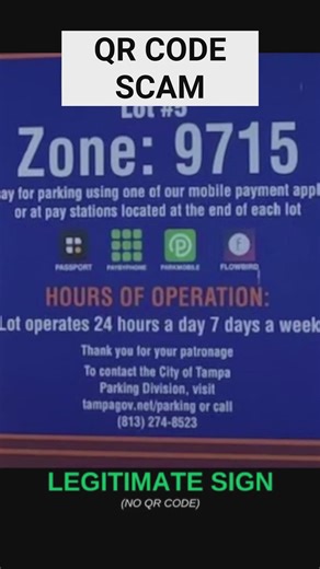 QR code scam warnings from the Pinellas County Sheriff's Office
