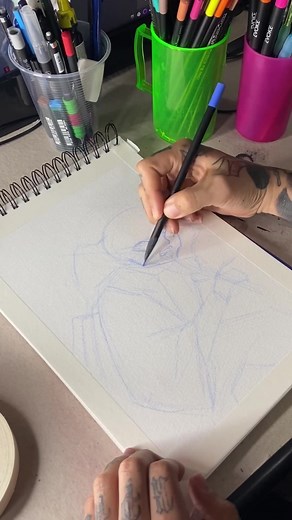 Desenhando Zenitsu Parte 1 - Tutorial de Desenho Passo a Passo