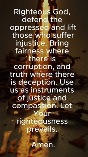 Justice for the Oppressed 🙏 #Gratitude #Faith #ThankYouJesus #Prayer
