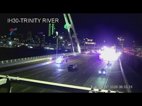 Westbound I-30 closed near downtown Dallas after fatal crash kills pedestrian, officials say