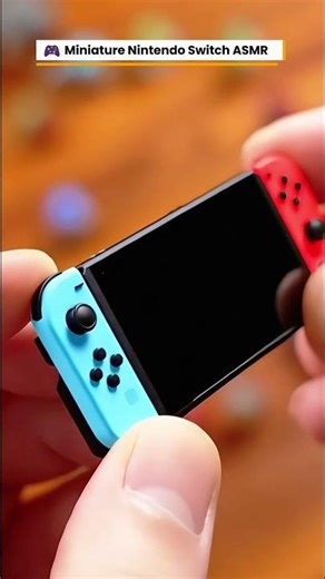🎮 Miniature Nintendo Switch ASMR — Tiny Console, Huge Satisfaction!
