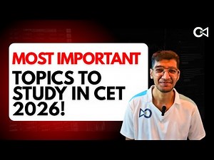 Most Important Topics to Study for MBA CET 2026