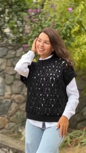 Lace Knit Vest Tutorial ✨ Comment VEST for the links