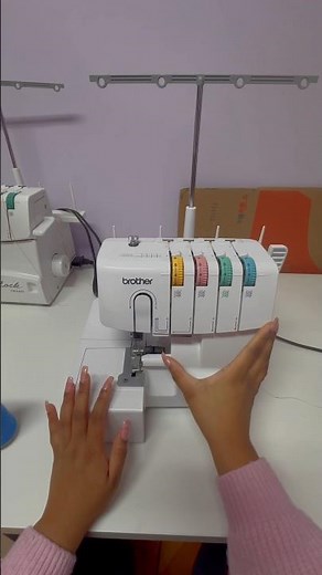 How to thread an Overlock Machine #design #sew #fashion