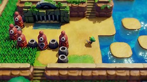 In The Legend of Zelda: Link's Awakening, there's an item that will come in handy as you explore the island. You can jump and flip around using the Roc's Feather! It will even let you jump over open holes. | The Legend of Zelda