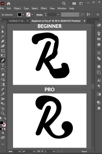 Adobe illustrator 2026 - use of pencil tool #adobeillustrator #vector #tips #tricks