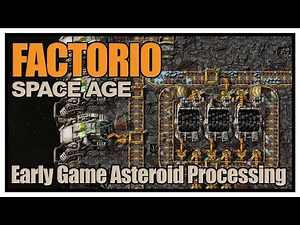 Early Game Asteroid Processing - Factorio Space Age Guide