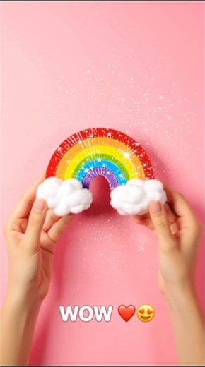 Magic rainbow slime 🌈✨Wait for magic 😱 #craft #diy #viral #shorts