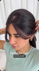 82K views · 1.7K reactions | Cover frontal hair thinning while adding layers and framing your face using @onehairstopindia Clip-Free Topper - Bang Band  Launching today at 9PM IST. | 1 Hair Stop India | Facebook
