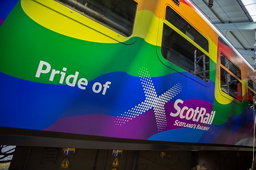 ScotRail unveils Pride train showing support for LGBTQ  community