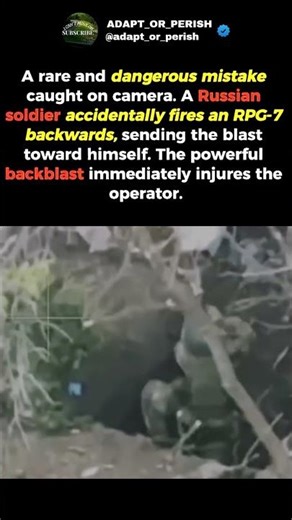 Soldier Accidentally Fires RPG Backwards #shorts