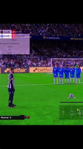 NEYMAR JR Magic Curve 🇧🇷 | Unstoppable 27Mts Free Kick - Football Life 2026 #neymar #freekick #pes