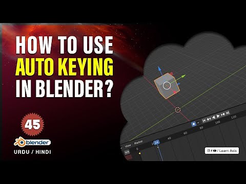 How To Use Auto Keying in Blender For Beginners - Class 45 | Blender Course For Beginners