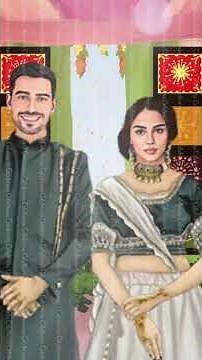 vedio id -2125- Fun Caricature Wedding Invitation | Cartoon Style E-Invite by Celebrare 💍✨