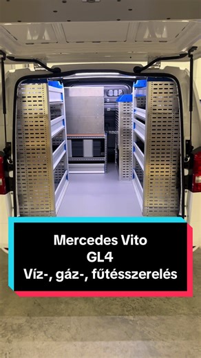 😱 Micsoda megoldások egy víz-, gáz-, fűtésszerelő Mercedes Vito-ban🥶 Egyszerre hoz lázba és fagysz le ettől a látványtól❗️🔥❄️ Ezt a hatást csak egy Sortimo rendszer tudja kiváltani😎😉 #sortimo #szakember #hvac #mercedes #fyp