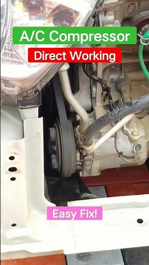 How To Manually Engage AC Compressor Clutch | Car AC Compressor Stays On All The Time? #youtubeshort