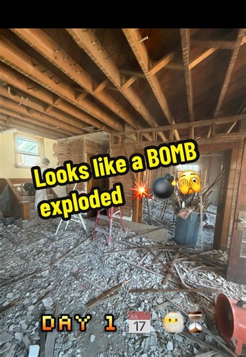 Big project ahead of us😱🤯 Demo plaster, install new insulation, shim out old studs, and install new drywall!! Like and follow along 👍🏽❤️#omgbros #thankgod #fyp #drywall #plaster