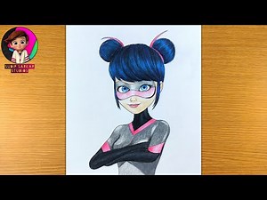 Miraculous Ladybug multimouse transformation Drawing | How to draw miraculous ladybug step by step