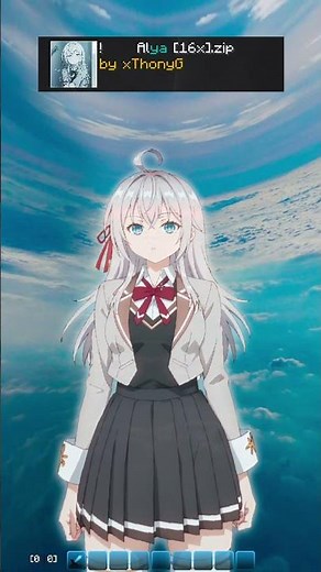 Alya 16x - minecraft bedwars texture pack (anime texture pack)